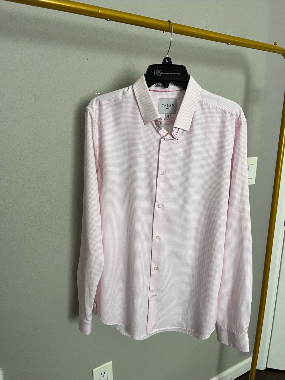 Men's Light Pink Dress Shirt - Classic Button-Down
